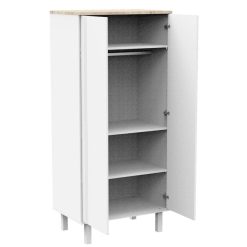 Sauthon Meuble Bebe | Armoire 2 Portes Eleonore - Blanc