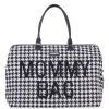 Childhome Sac A Langer | Mommy Bag Large - Pied De Poule Noir