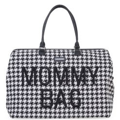 Childhome Sac A Langer | Mommy Bag Large - Pied De Poule Noir