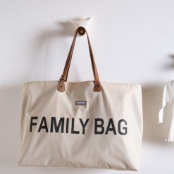 Childhome Sac A Langer | Family Bag - Ecru Et Noir