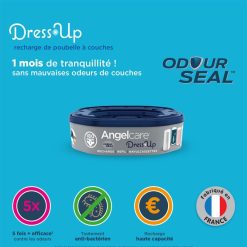 Angelcare Couche | Lot De 6 Recharges Pour Poubelle Dress Up