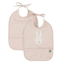 Trixie Baby Bavoir | Lot De 2 Bavoirs Impermeables - Mrs. Rabbit