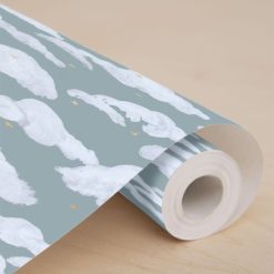 Maison Janette Decoration | Papier Peint Colette - Bleu Anglais