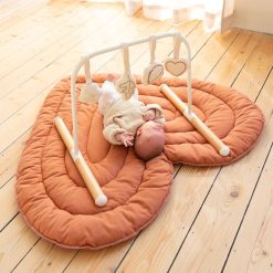 Childhome Tapis D'Eveil | Tapis De Jeux Coeur - Terracotta