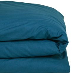 Kadolis Literie Bebe | Housse De Couette En Coton Bio Bleu Nuit - 100 X 140 Cm