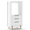 JAXX Meuble Bebe | Armoire 3 Tiroirs Smile - Blanc