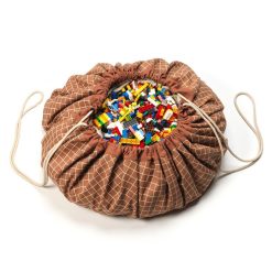 Play&Go Rangement | Sac A Jouets - Grid Brown