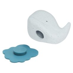 HEVEA Mes Premiers Jouets | Jouet De Bain Baleine - Blizzard Blue