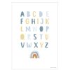 Little Dutch Decoration | Poster Reversible Alphabet Et Arc-En-Ciel - Bleu