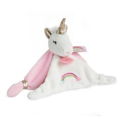 Doudou et Compagnie Doudou | Doudou Licorne - Blanc Et Rose