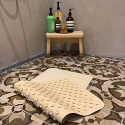 HEVEA Baignoire | Grand Tapis De Bain - Sable