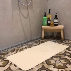 HEVEA Baignoire | Grand Tapis De Bain - Sable