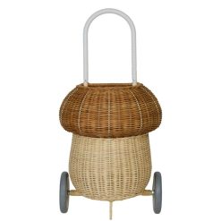 Olli Ella Rangement | Panier Enfant En Rotin Luggy Champignon - Naturel