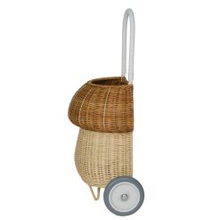 Olli Ella Rangement | Panier Enfant En Rotin Luggy Champignon - Naturel