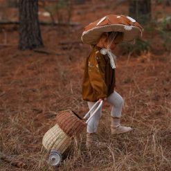 Olli Ella Rangement | Panier Enfant En Rotin Luggy Champignon - Naturel