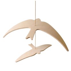 Charlie Crane Mobile | Mobile Kano Birds - Naturel