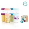 Babymoov Repas | Lot De 8 Babybols En Verre 120 Et 240 Ml Et Livre De Recettes Bio