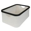 Quax Rangement | Panier En Coton Et Bambou Meuble De Bain Et Table A Langer Smart - Charbon