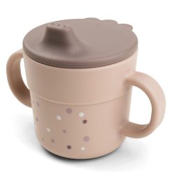 Done by Deer Repas | Tasse D'Apprentissage Foodie Happy Dots Rose - 215 Ml