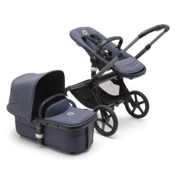 Bugaboo Poussette Citadine | Poussette Citadine Fox5 Complete Chassis Graphite - Bleu Tonnerre