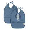 Trixie Baby Bavoir | Lot De 2 Bavoirs Impermeables - Mrs. Elephant