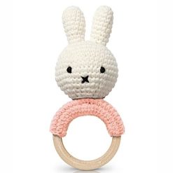 Just Dutch Hochet | Hochet Miffy - Rose Pastel