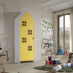 VIPACK Meuble Bebe | Armoire Casami Bruges 1 Porte - More Yellow