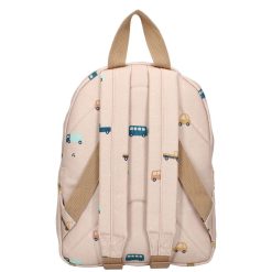 Kidzroom Bagagerie Enfant | Sac A Dos Sweet Cuddle - Voitures Beige