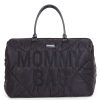 Childhome Sac A Langer | Mommy Bag Large Matelasse - Noir