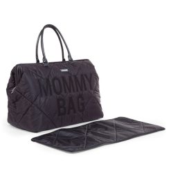 Childhome Sac A Langer | Mommy Bag Large Matelasse - Noir