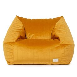 Nobodinoz Meuble Bebe | Fauteuil Chelsea Velvet - Farniente Yellow