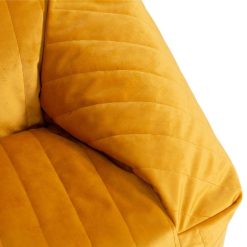 Nobodinoz Meuble Bebe | Fauteuil Chelsea Velvet - Farniente Yellow