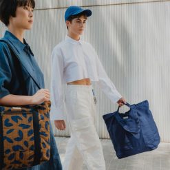 Nobodinoz Sac A Langer | Sac A Langer Paris-Tokyo - Blue Leaves