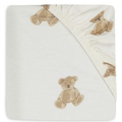 Jollein Literie Bebe | Drap Housse Jersey Teddy Bear - 60 X 120 Cm