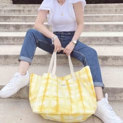 Hindbag Sac A Langer | Sac Cabas Claude - Tie Dye Jaune