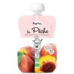 Popote Nourriture Bebe | Gourde Repas Bio Peche - 120 G