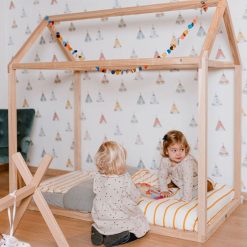 Childhome Meuble Bebe | Lit Bebe Cabane Naturel - 70 X 140 Cm