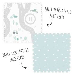 Play&Go Tapis D'Eveil | Tapis De Jeux Reversible - Roadmap & Icons