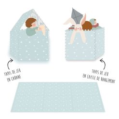 Play&Go Tapis D'Eveil | Tapis De Jeux Reversible - Roadmap & Icons