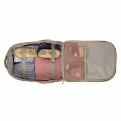 LÄSSIG Bagagerie Enfant | Valise A Roulette Happy Prints - Caramel