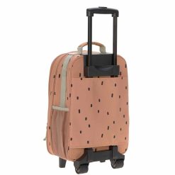 LÄSSIG Bagagerie Enfant | Valise A Roulette Happy Prints - Caramel