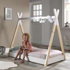 JAXX Meuble Bebe | Lit Bebe Tipi Blanc - 70 X 140 Cm