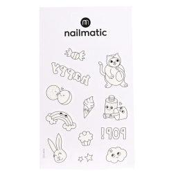 Nailmatic Deguisement & Maquillage | Planche De Tatouages A Colorier - Kawai