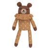 Main Sauvage Doudou | Doudou Chien - Pyjama Ocre A Pois