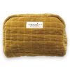 Apaches Textile | Petite Trousse Gaya Velours - Ocre