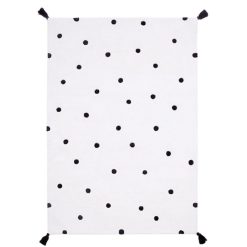 Lilipinso Decoration | Tapis Pois Noirs - 120 X 170 Cm