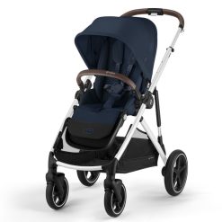 Cybex Poussette Citadine | Poussette Evolutive Gazelle S Chassis Silver - Ocean Blue