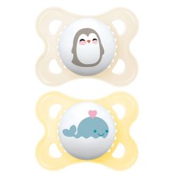 MAM Succion | Lot De 2 Sucettes Original Animaux Pingouin Et Baleine - 2/6 Mois