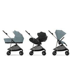 Cybex Poussette Citadine | Poussette Citadine Melio 4 Chassis Tpe - Stormy Blue