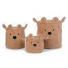 Childhome Rangement | Lot De 3 Paniers - Teddy Beige